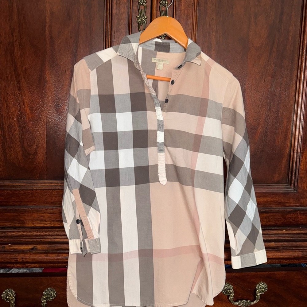 Burberry Checkered Button-Up Shirt